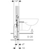 Geberit stelaż podtynkowy Geberit Duofix do WC, 114 cm, ze spłuczką podtynkową Sigma 8 cm 111.796.00.1