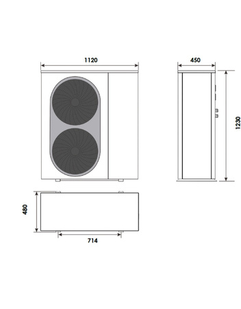 Termet pompa ciepła monoblok Heat Gold 12 DC TPP9901.00.00.00/PL