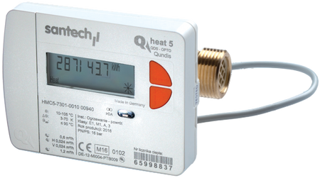 Santech ciepłomierz QHeat5 qp 0,6 m3/h  - powrót QH50-000-00-0