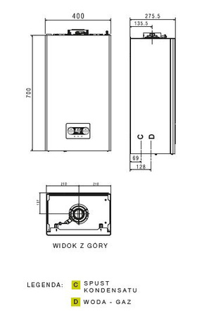 Vaillant kocioł gazowy dwufunkcyjny wiszący ecoTEC pro VCW 236/5-3 0010021899