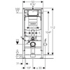 Geberit stelaż do WC Duofix H112, zabudowa lekka UP320 concept 111.319.00.5